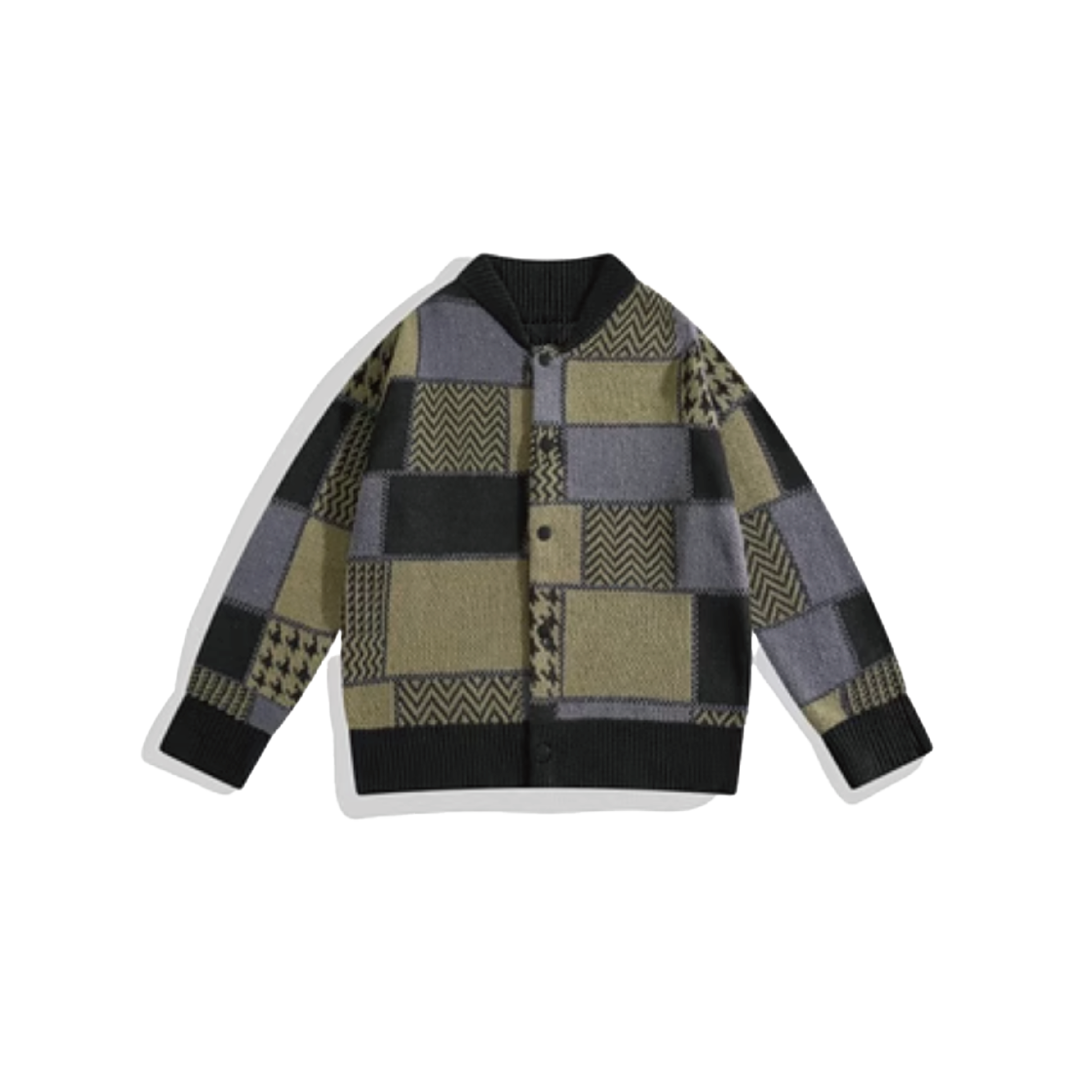 Patchwork Design Cardigan – U:UME