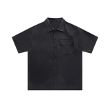 Basic Eco Leather Pocket Shirt