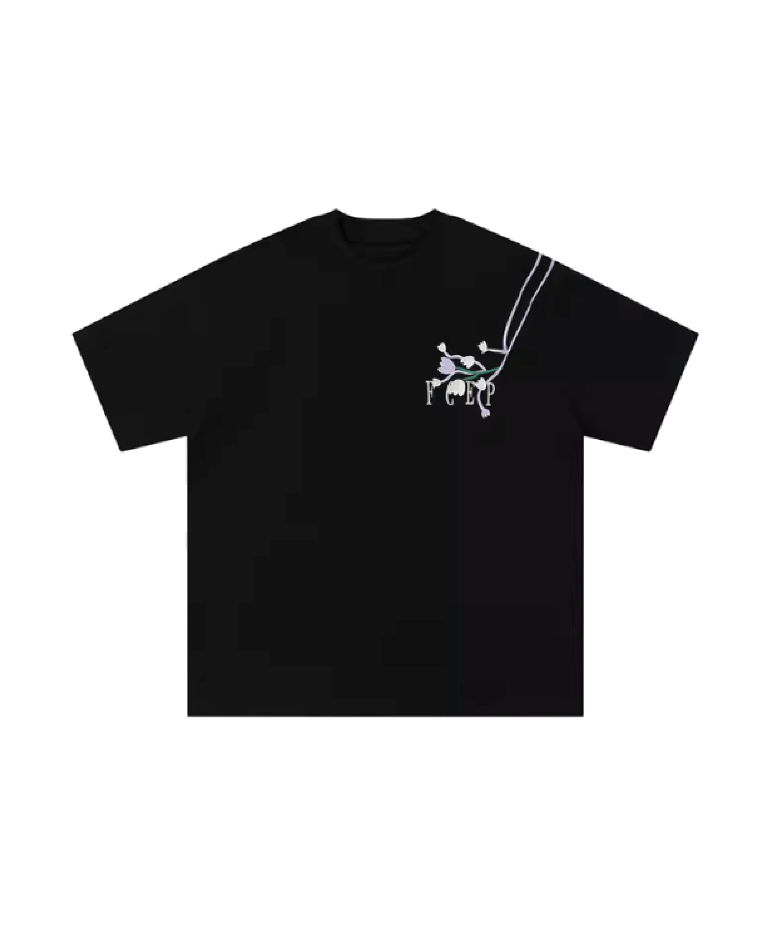 Flower Motif T-shirt – U:UME