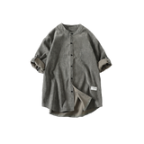 Half Sleeve Corduroy Shirt
