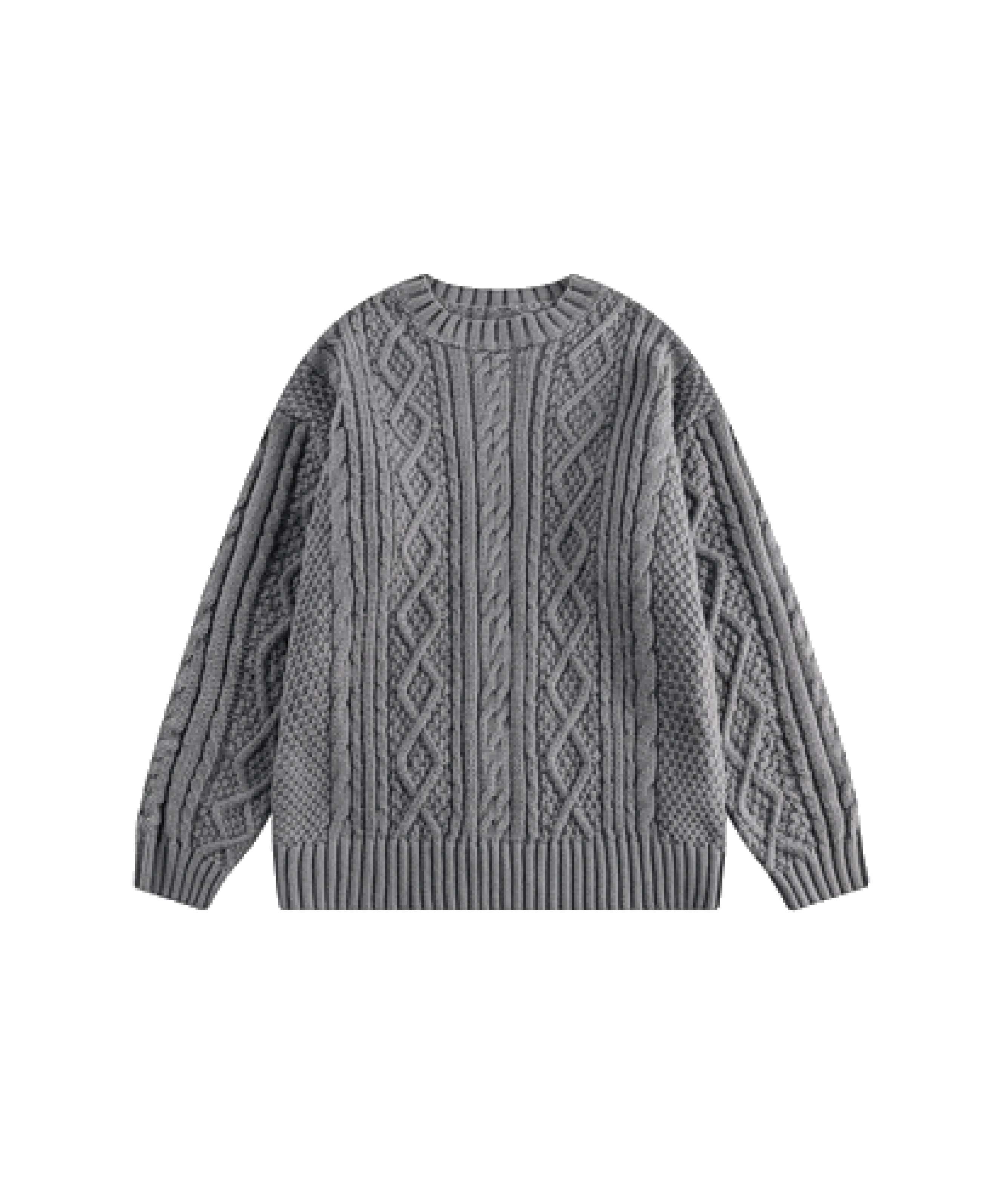 Basic Round Collar Jersey Sweater