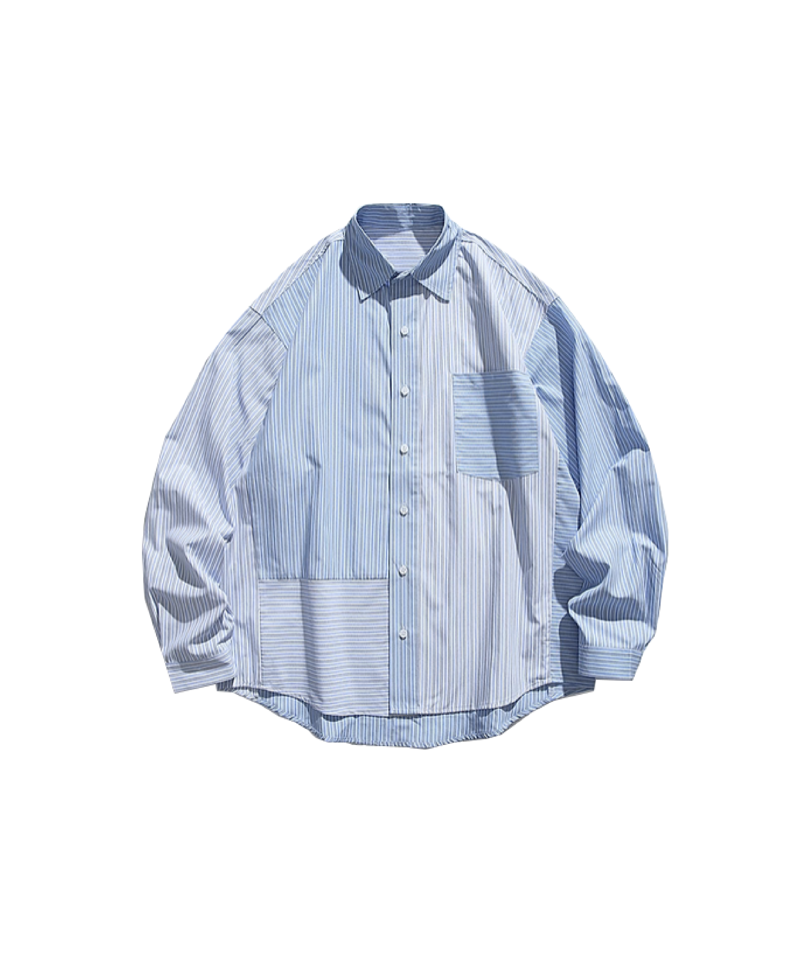 トップス yuuui Stripe Docking Shirt – U:UME