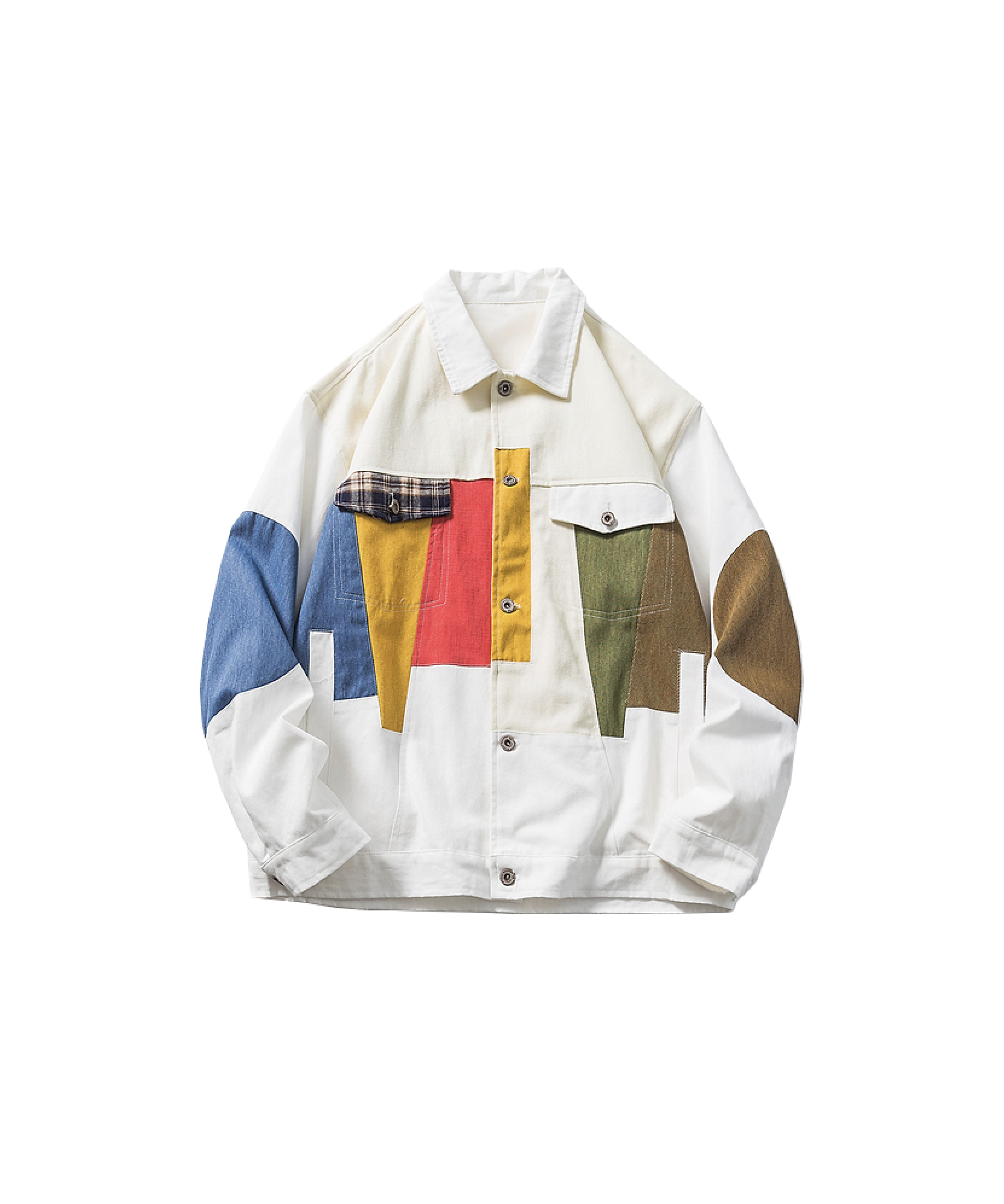 Color block shop denim jacket