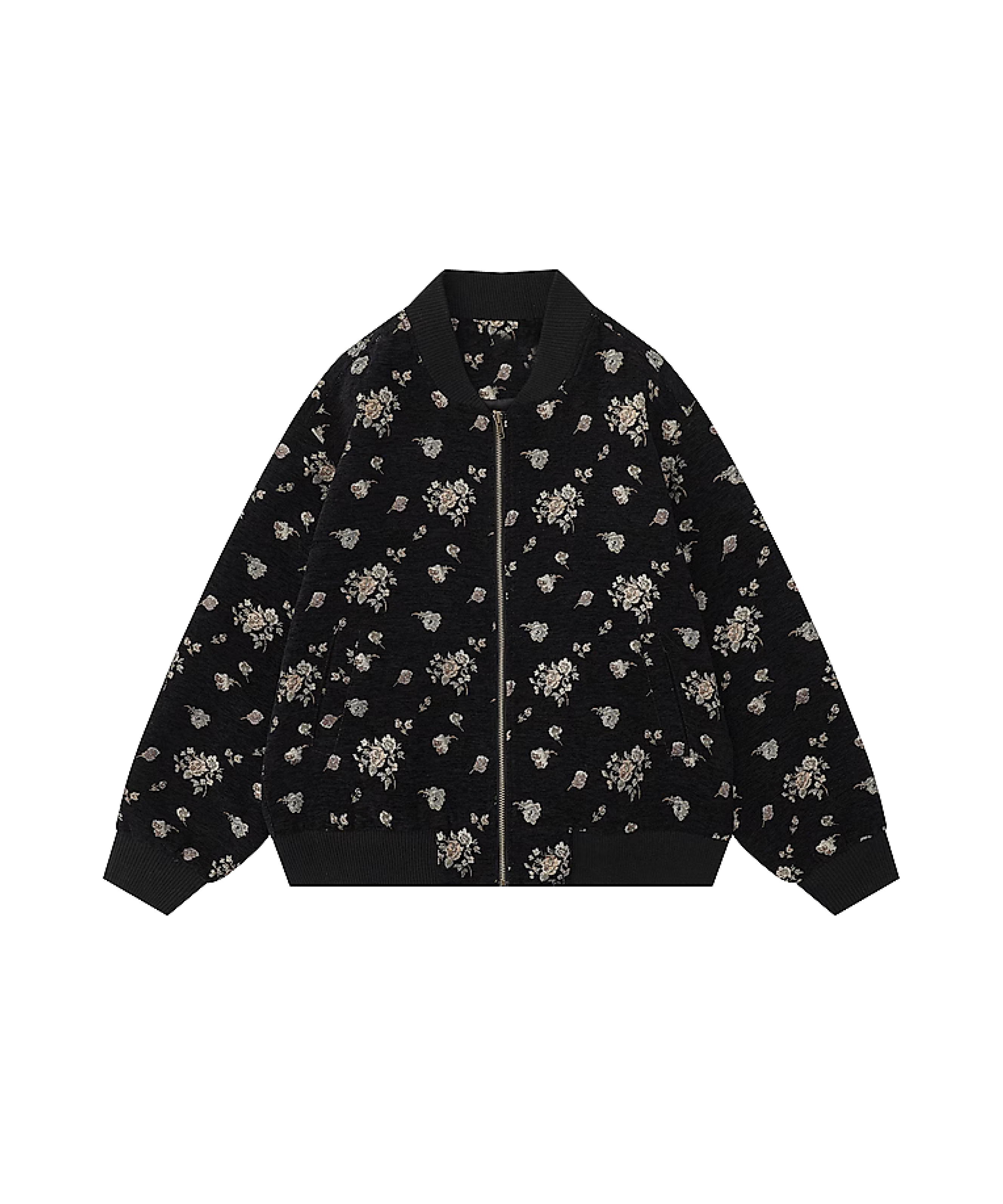 Flower Embroidery Baseball Jacket – U:UME