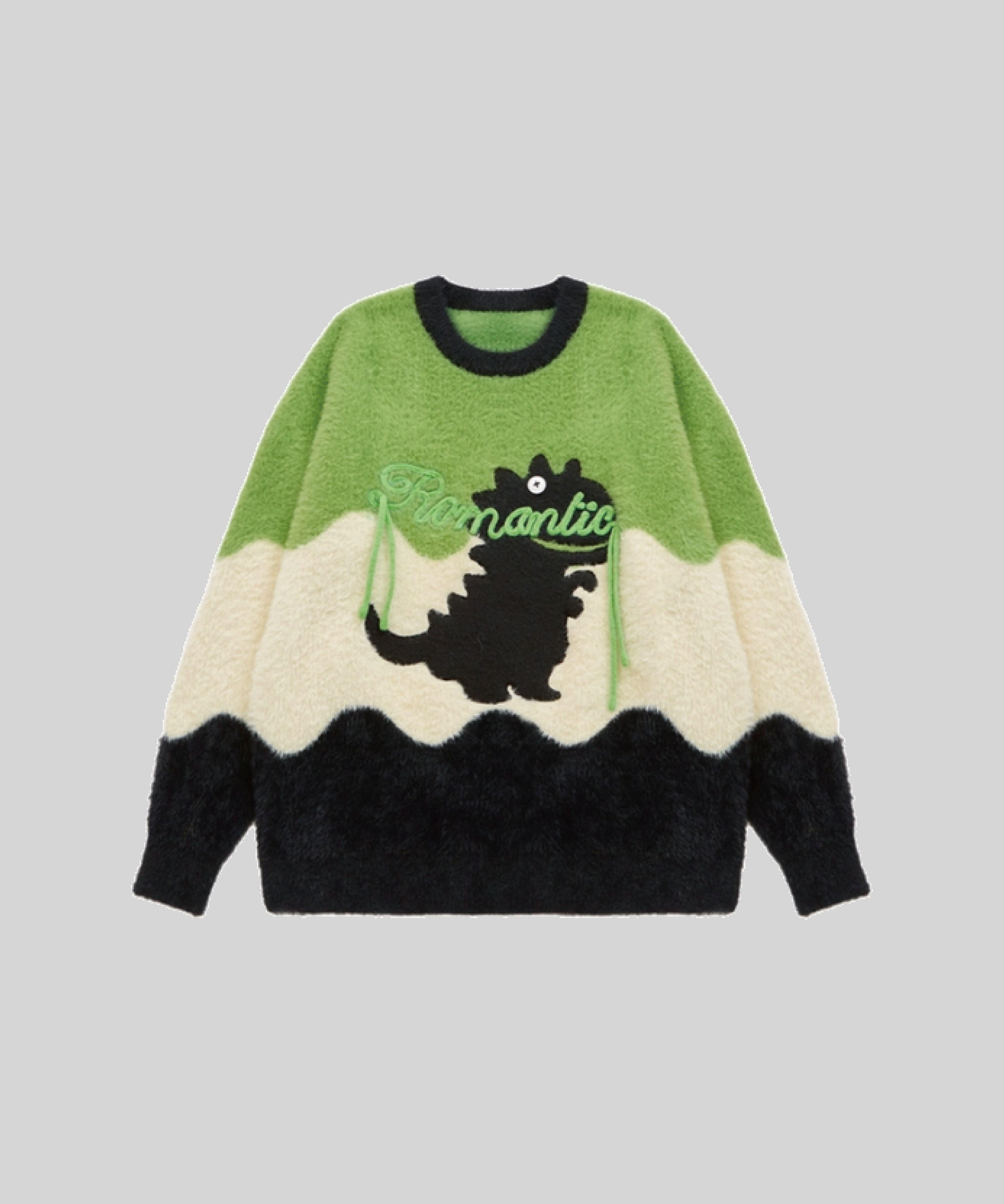 Fuzzy Style Dinosaur Sweater