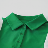 Polo Center Green Dress