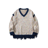 Colored Dots Embroidery Sweater