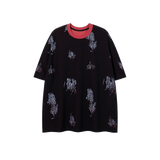 Contrast Piping Print T