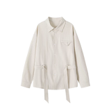 Belted Vertical Stripe Shirt