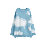 Clouds Fuzzy Pattern Knit