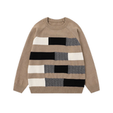 Mix Line Motif Sweater