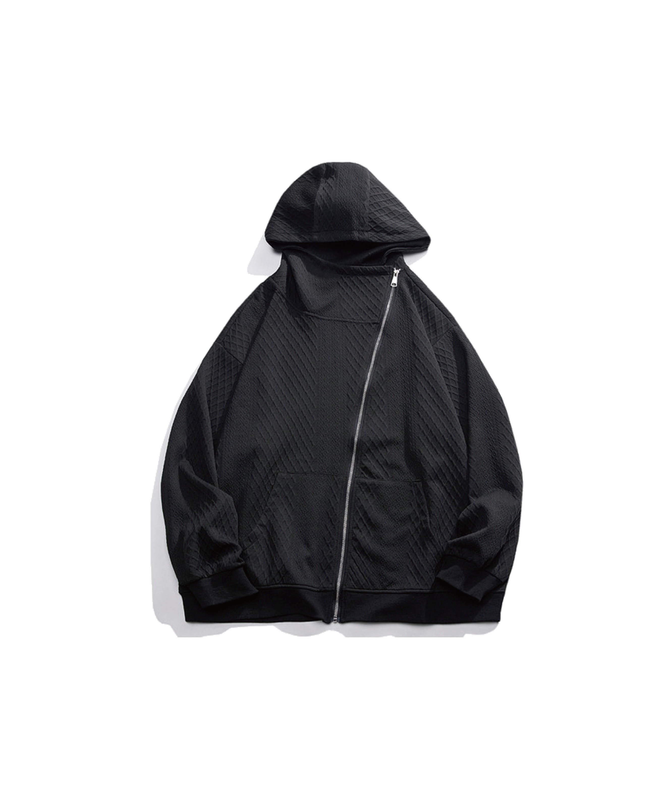 Embossed Zipper Hoodie – U:UME