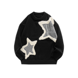 Star Jacquard Design Sweater