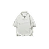 Blocking Pattern Short Sleeve Polo Shirt