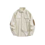 Cloth Patch Corduroy Shirt
