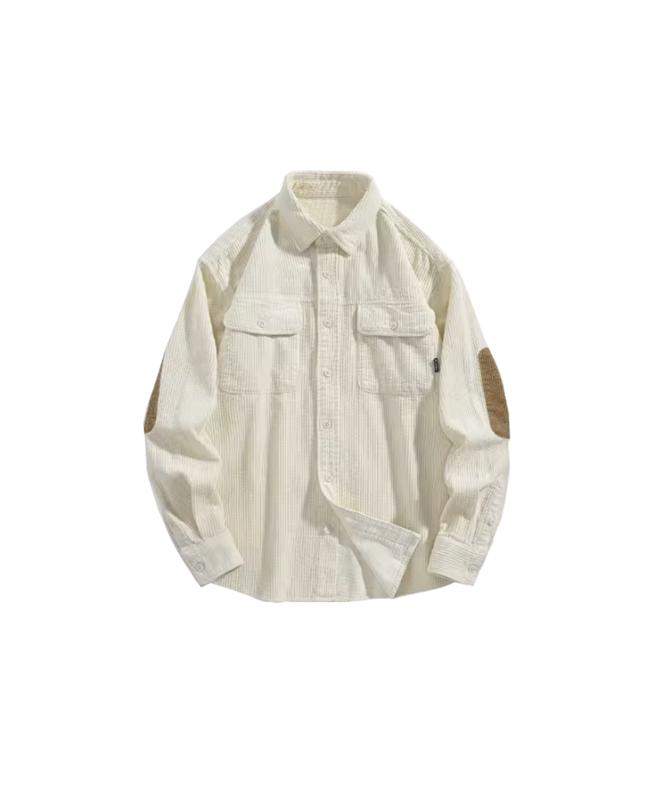 Cloth Patch Corduroy Shirt