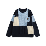 Color Block Jersey Sweater