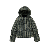 Classic Check Pattern Duck Down Coat