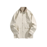 Contrast Corduroy Collar Workwear Jacket