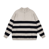 Half Stripe Pullover Knit