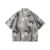 Silk Cloque Pattern Shirt