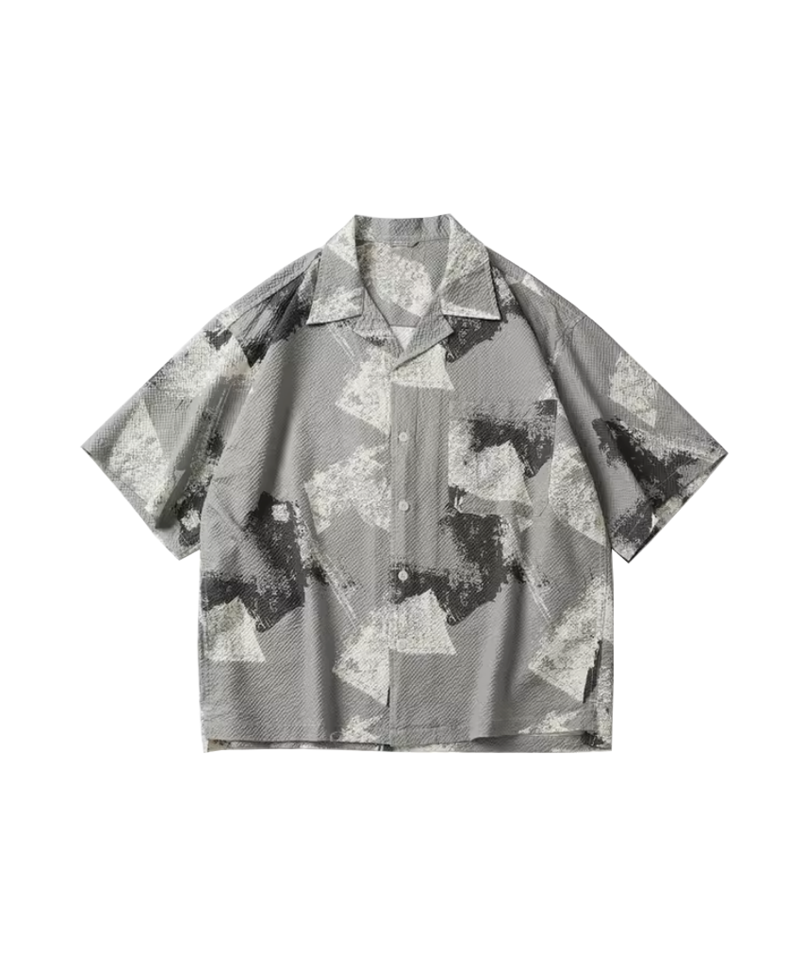 Silk Cloque Pattern Shirt