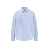 China Button Stripe Shirt