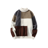 Color Block Stitching Sweater