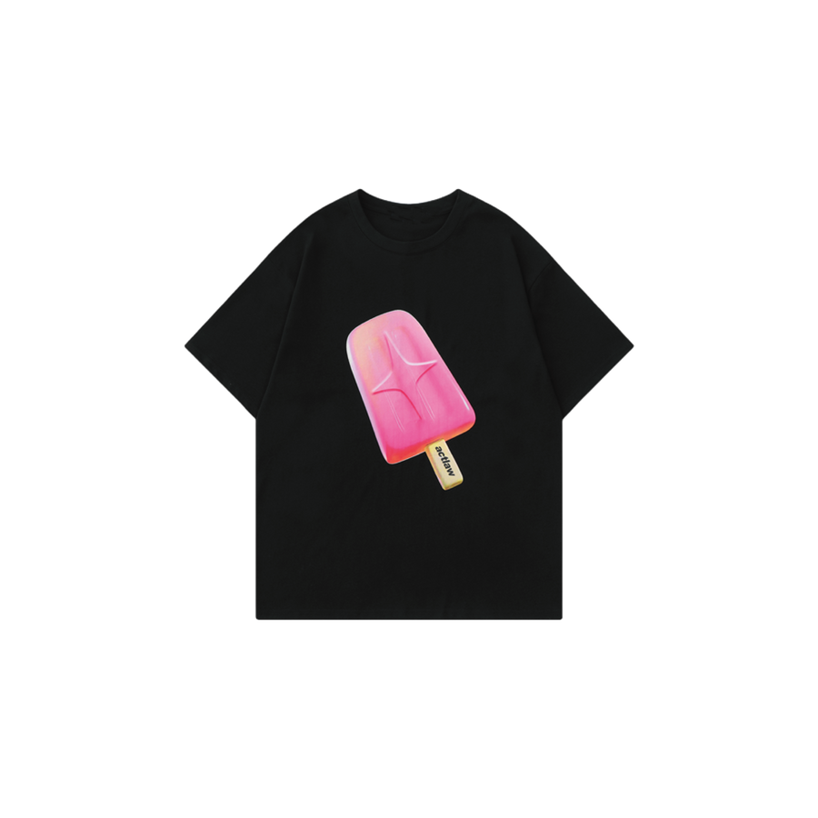 Забавная футболка с узором мороженого