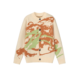 Artistic Graffiti Jacquard Cardigan