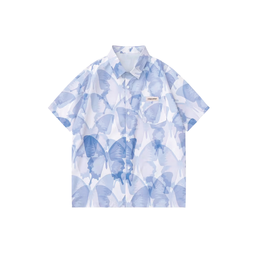 Рубашка с узором Cloudy Butterfly