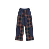 Check Patch Wide Pants