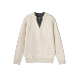 Fake Two Shirt Stitching Sweater