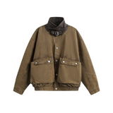 Stand Collar Pocket Jacket