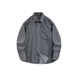 Single Pocket Washed Denim Shirt