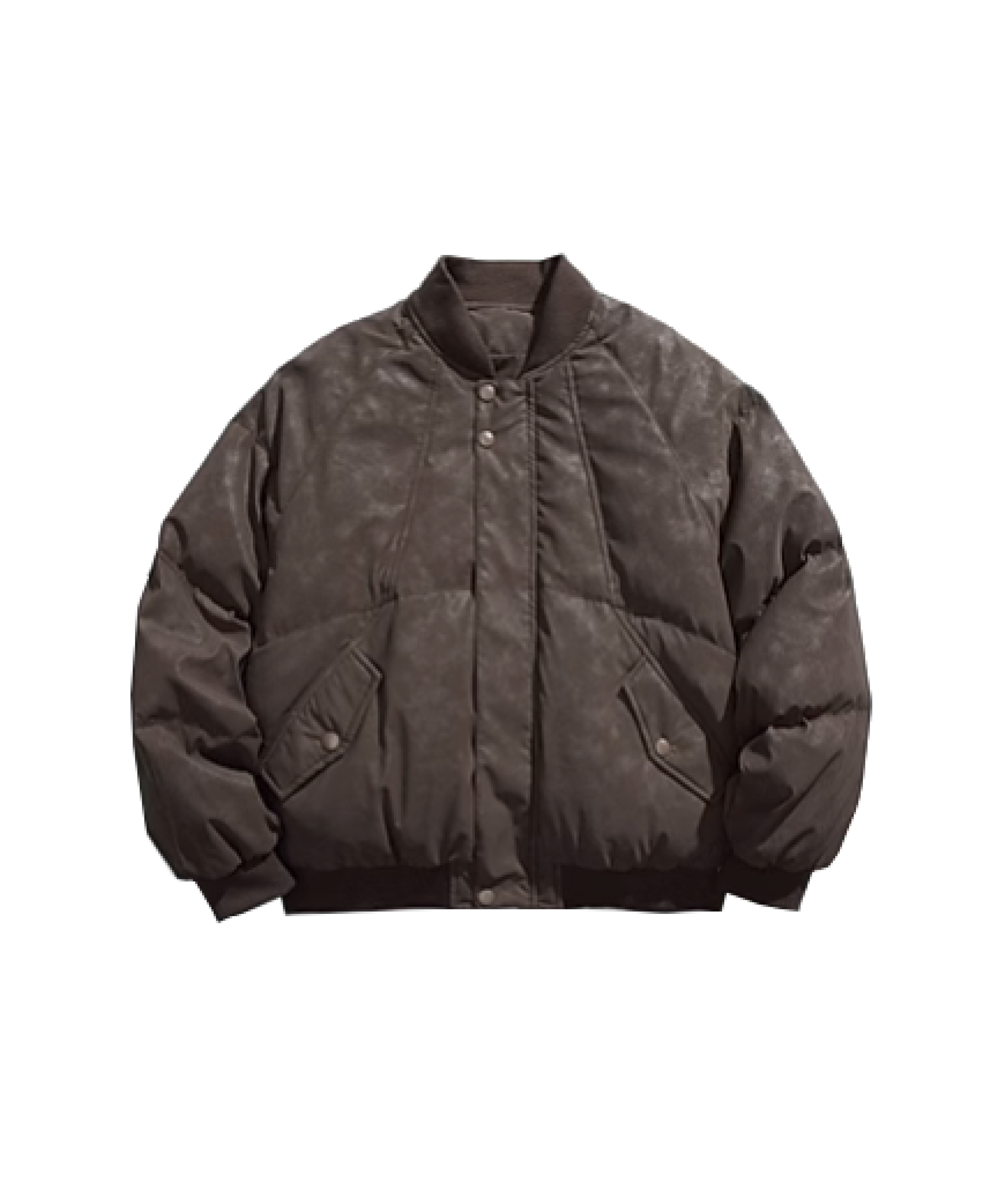 One Tone Duck Down Bomber Jacket