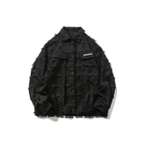 Checkered Fringe Jacket