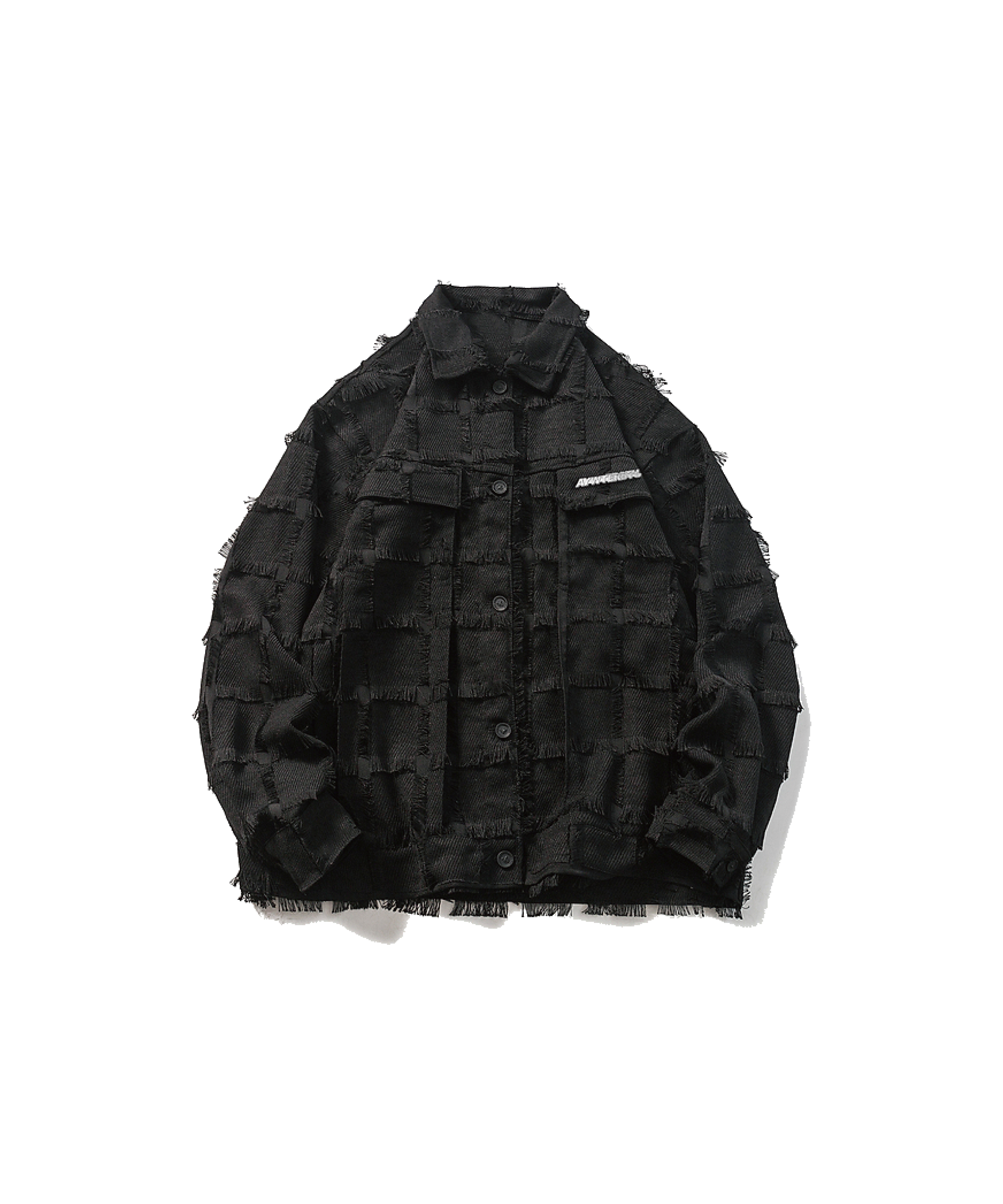 Checkered Fringe Jacket