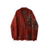 Patchwork Broken Fringe Cardigan