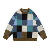 Vintage Color Block Sweater