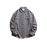 Retro Flower Print Shirt