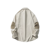 Contrast Sleeve Flannel Shirt