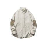 Contrast Sleeve Flannel Shirt