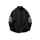 Contrast Sleeve Flannel Shirt