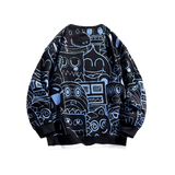 Many Face Print Sweat