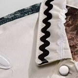 Wave Design Patchwork Jacket