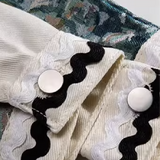 Wave Design Patchwork Jacket