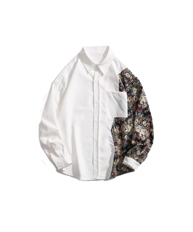 Bear Embroidery Shirt