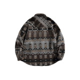 Exotic Pattern Woolly Jacket
