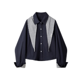Stripe Docking Shirt With Shawl